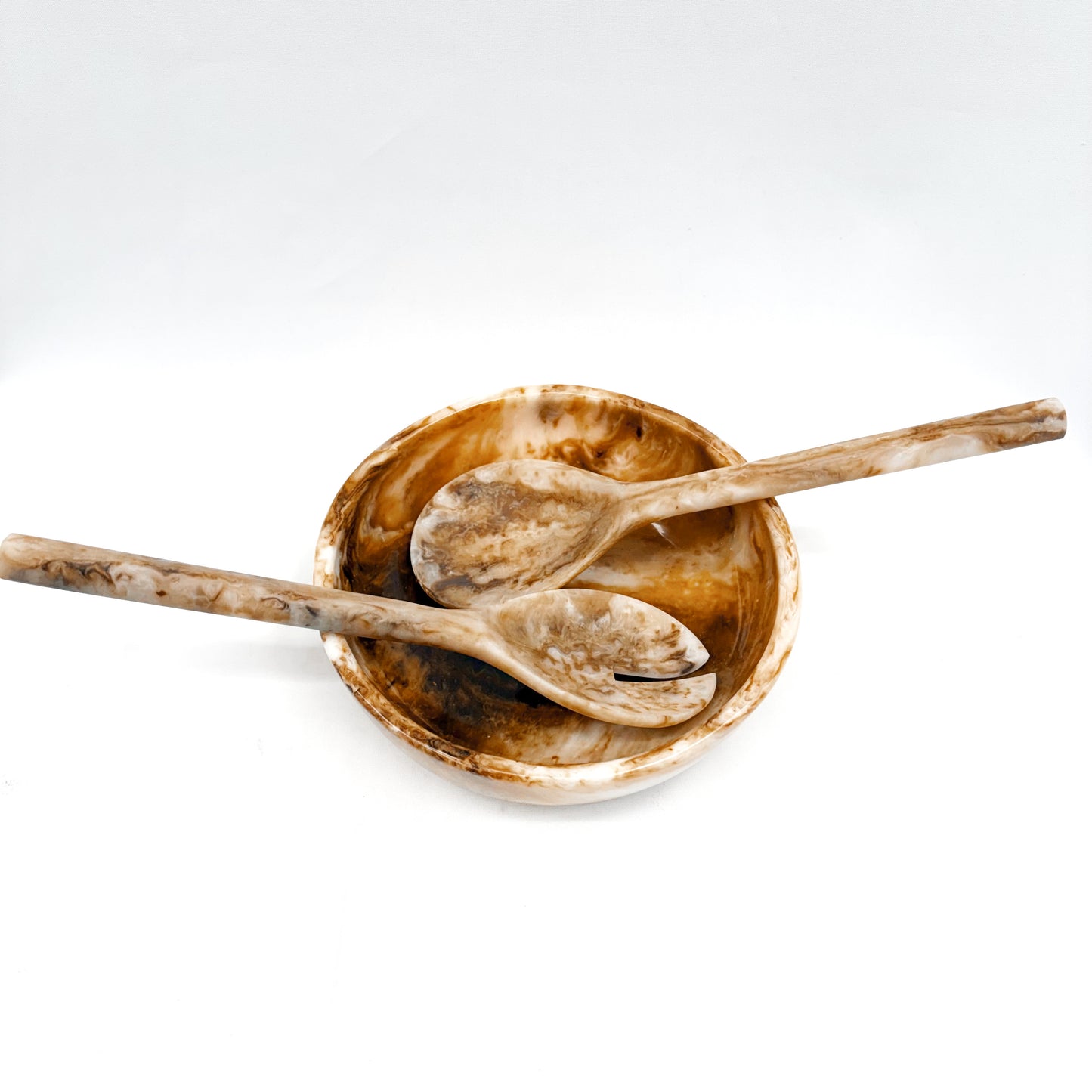Resin Marbled Serving Spoons 27x7cm