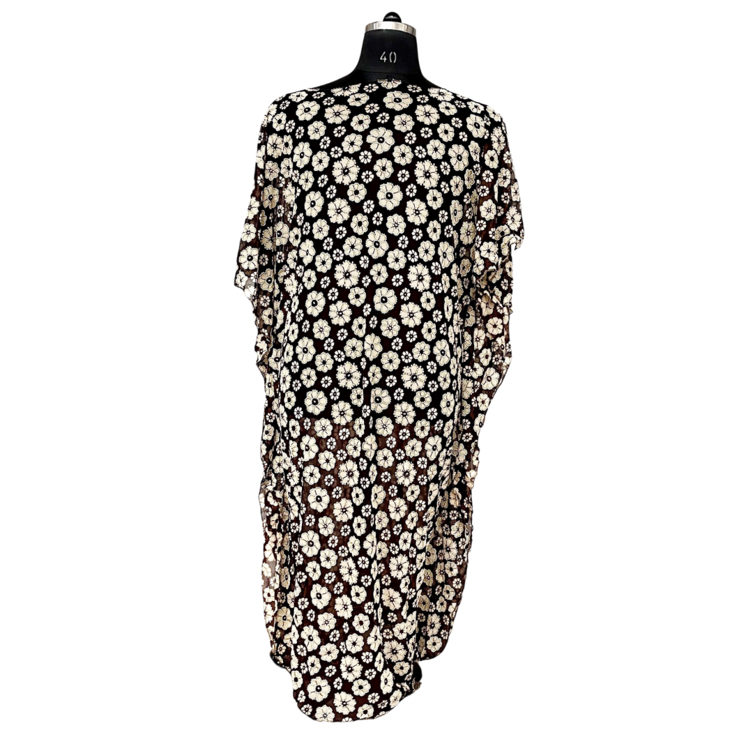 “Midnight Bloom” Kaftan Dress