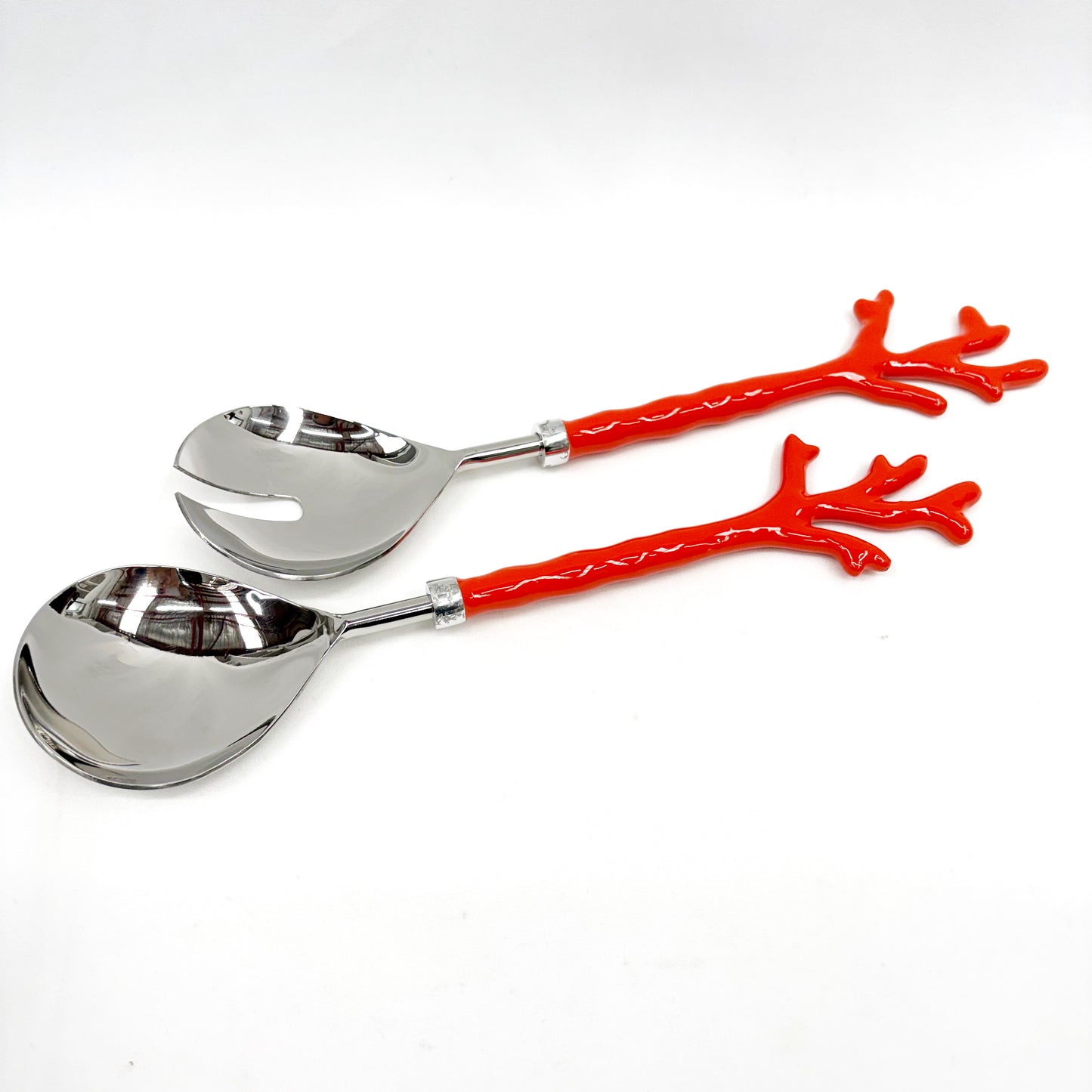 Stainless Steel Coral Serving Spoons 31x7x1.5