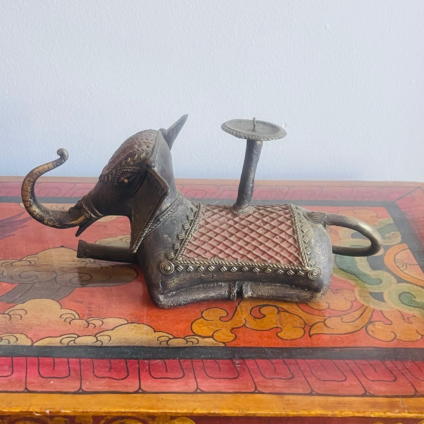 BRASS ELEPHANT 23x10CM