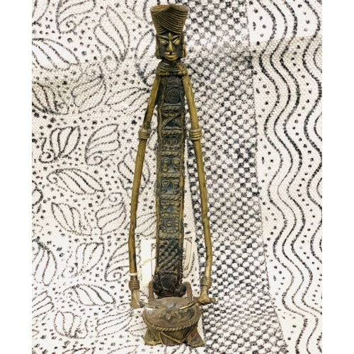 BRASS TRIBAL MUSICIAN