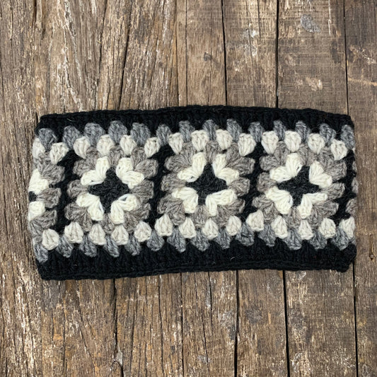 100% WOOL HAND KNITTED HEADBAND