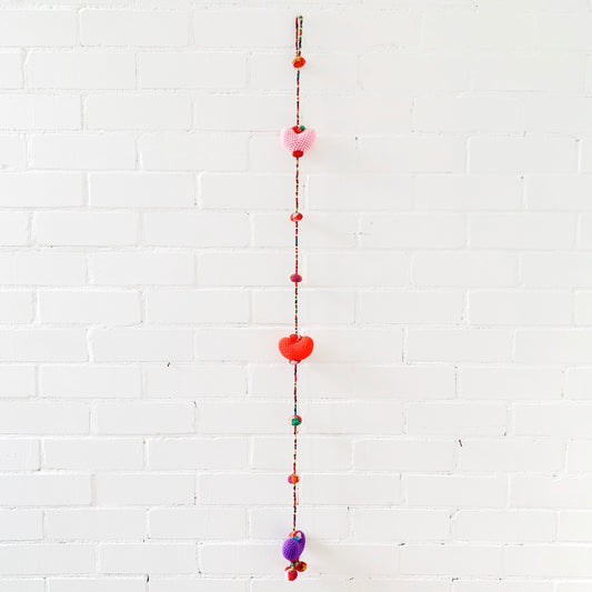 Hand Crochet 3-Heart Hanging