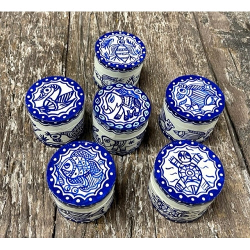 PAPER MACHE PAINTED BOX