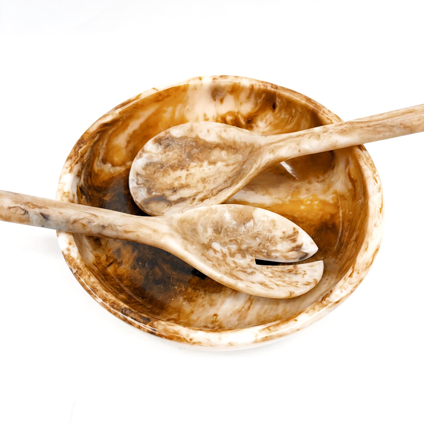 Resin Marbled Serving Spoons 27x7cm