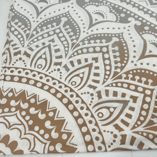 100% COTTON PRINTED THROW 210x240CM