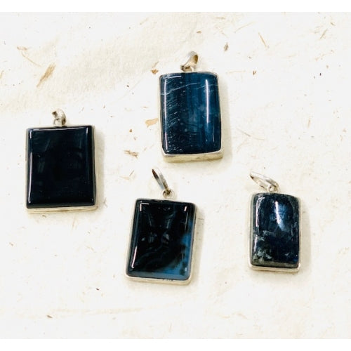 STERLING SILVER  AGATE PENDANT