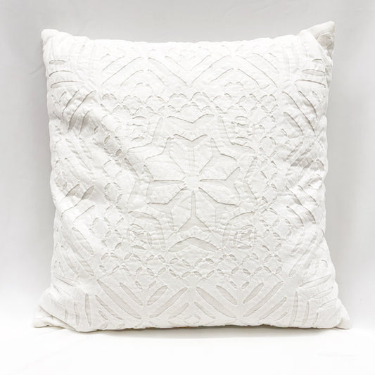 COTTON APPLIQUE CUSHION 40CM COVER ONLY