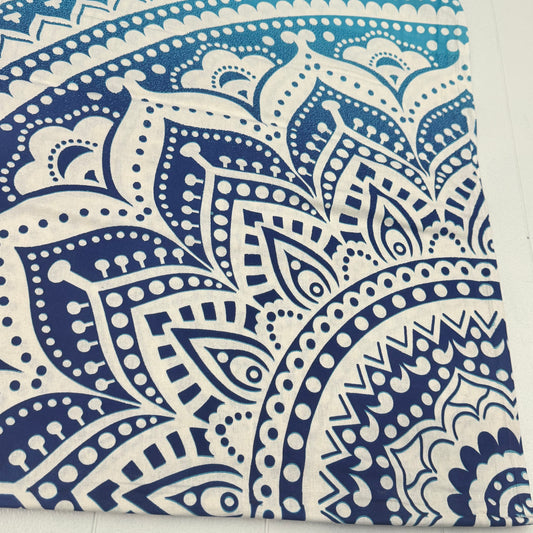 100% COTTON PRINTED THROW 210x240CM