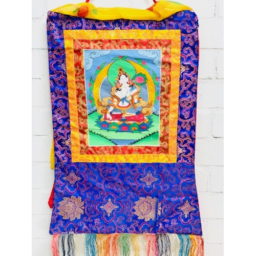 TIBETAN THANGKA WHITE TARA