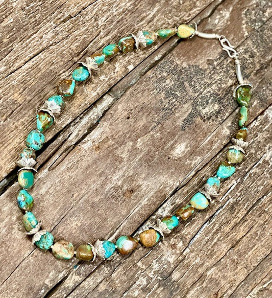 STERLING SILVER TORQUOISE NECKLACE