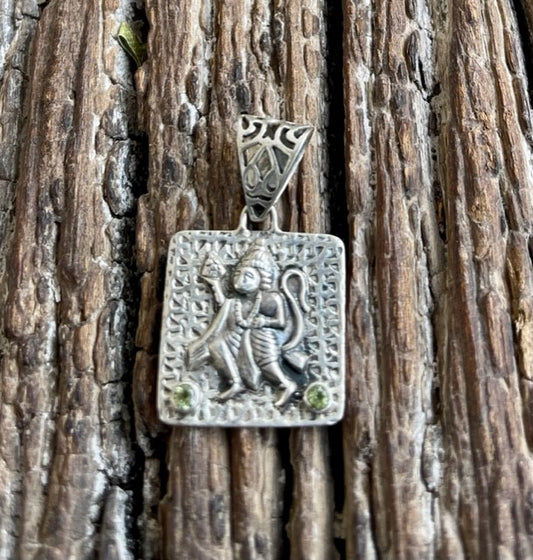 STERLING SILVER  HANUMAN PENDANT