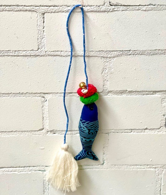 HANDMADE POMPOM FISH TASSEL