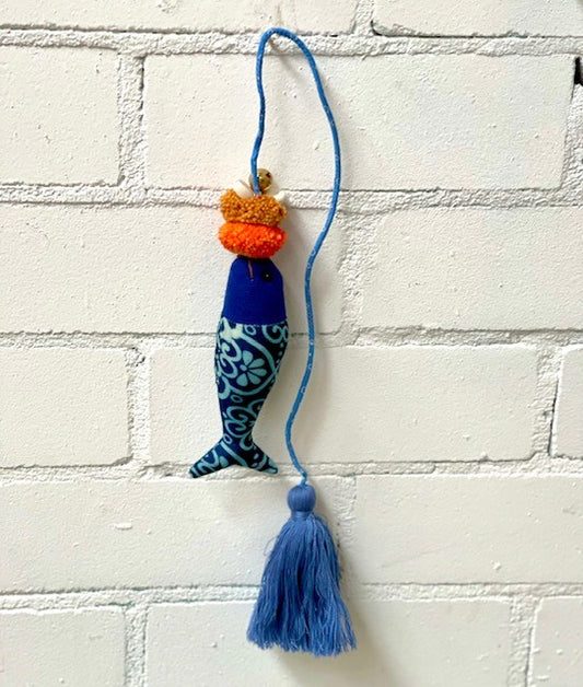 HANDMADE POMPOM FISH TASSEL