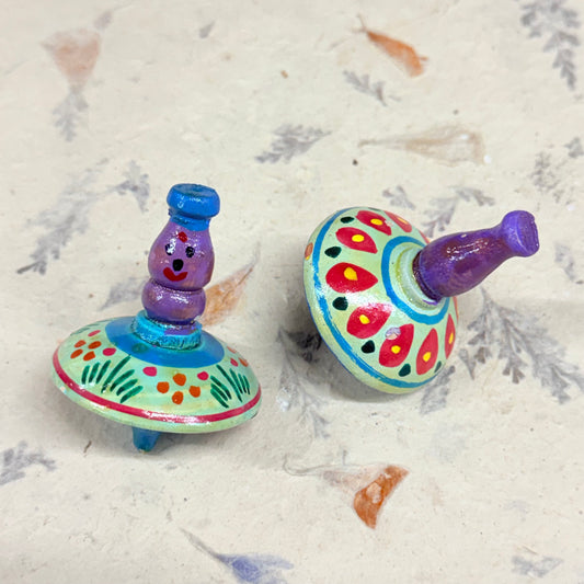 HAND PAINTED SPINNING TOPS