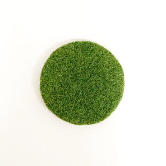 MINI FELT COASTER GREEN 11CM