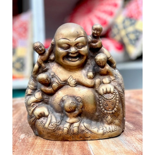 BRASS LAUGHING BUDDHA