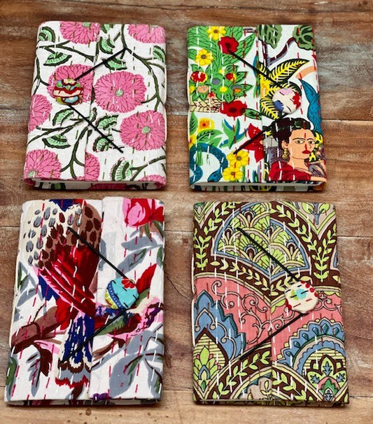 4PCS- HANDSTICHED JOURNAL 18X13CM