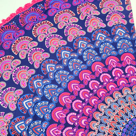 100% COTTON PRINTED ROUND THROW 210CM