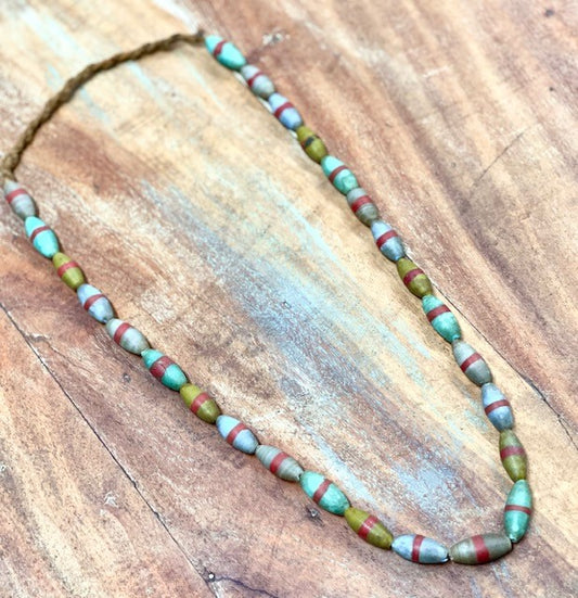 NAGALAND TRIBAL GLASS BEAD NECKLACE
