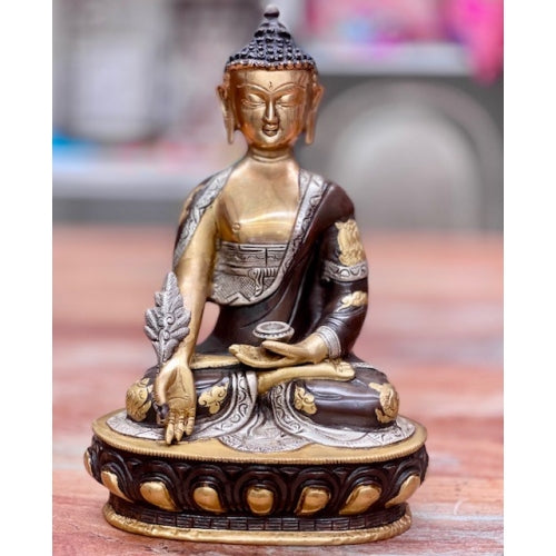 BRASS HEALING MEDICINE BUDDHA XL 33cm