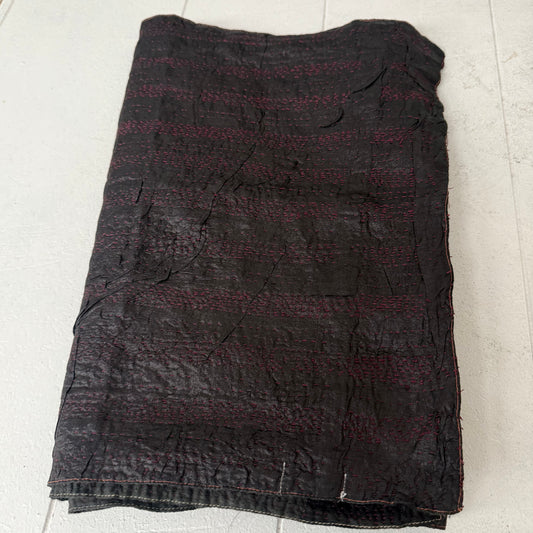 100% SILK KANTHA SCARF 40X180cm