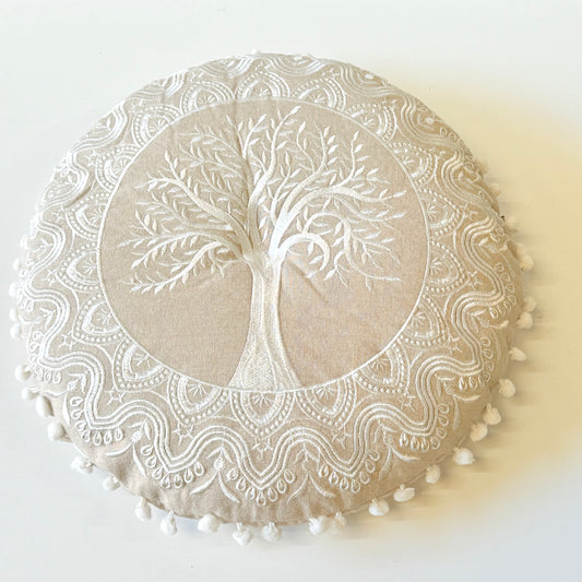 TREE OF LIFE EMB. COTTON SEAT 40CM