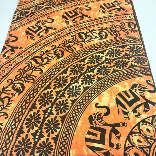 100% COTTON PRINTED THROW 210x240CM