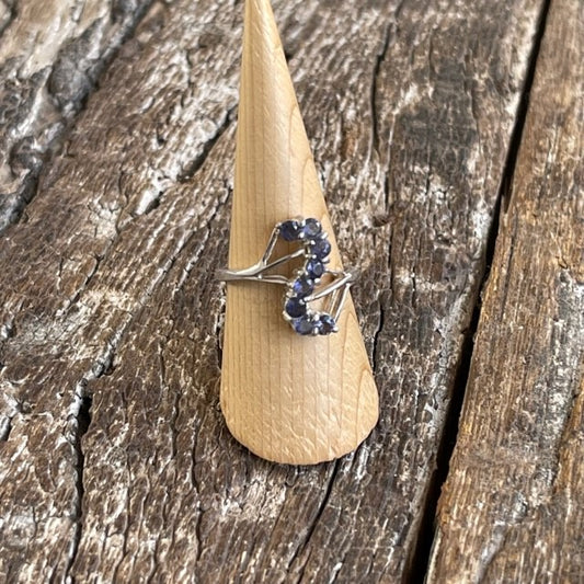 STERLING SILVER IOLITE RING