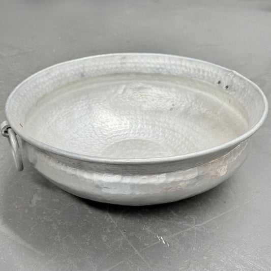 SILVER FINISH PLANTER 43x15CM SML