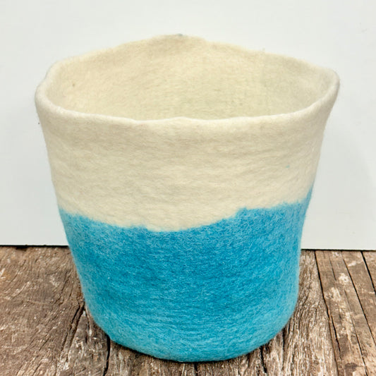 HANDMADE FELT BASKET 33x35CM