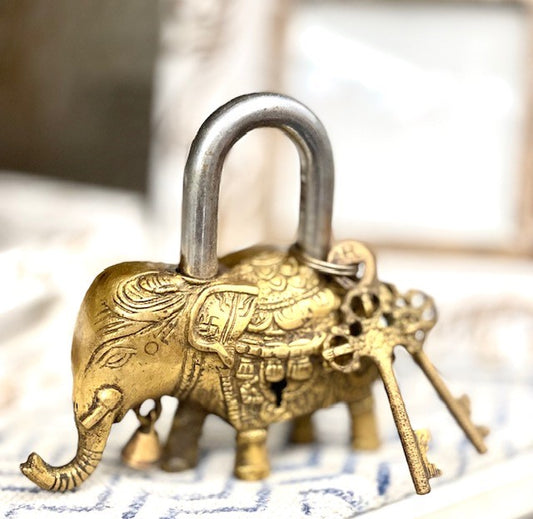 BRASS ELEPHANT LOCK