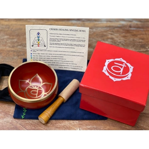 RED CHAKRA SINGING BOWL 12CM