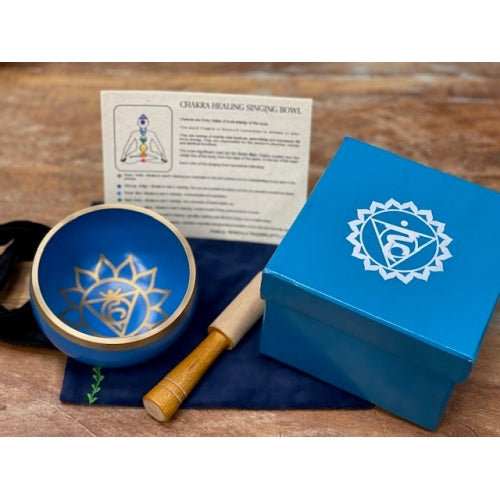 BLUE GREEN CHAKRA SINGING BOWL 12cm