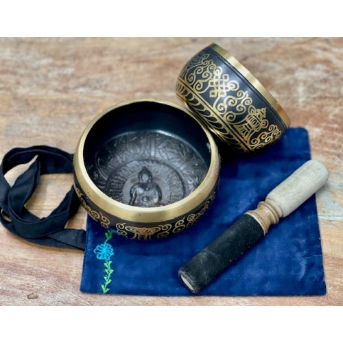 BUDDHA BRASS SINGING BOWL 12cm