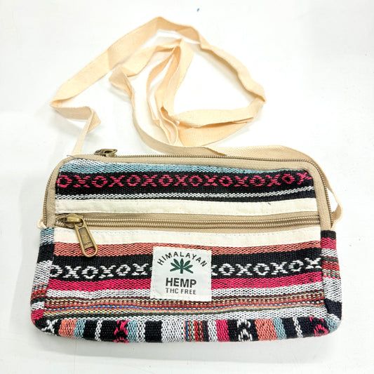 COTTON CARRY PURSE 20x14cm