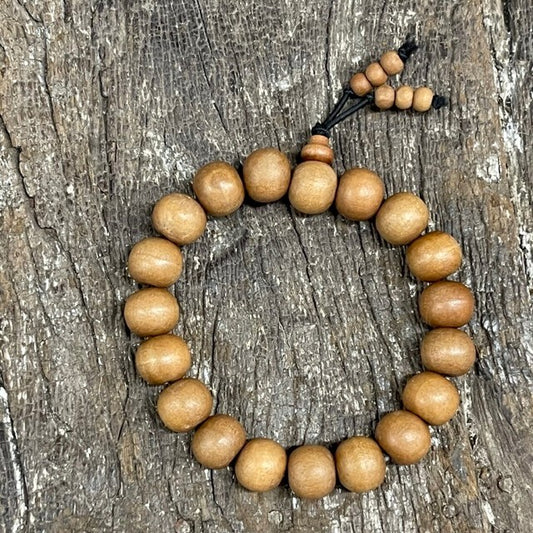 SANDALWOOD WRIST PRAYER MALA