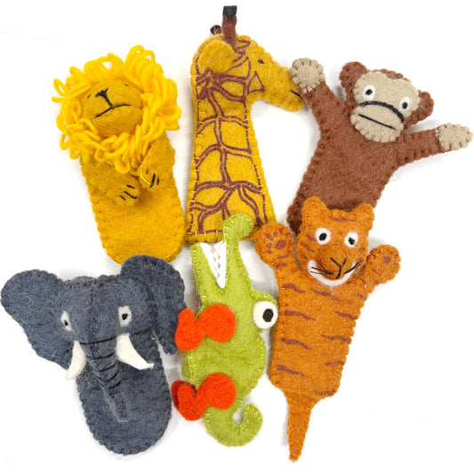 FELT “ANIMAL SAFARI” BUNDLE FINGER PUPPET