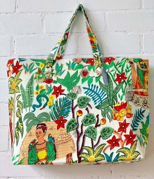 COTTON FRIDA PRINT BAG