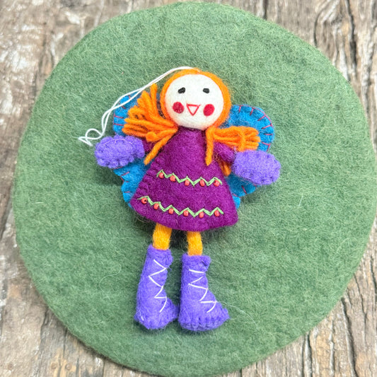 EMB. FELT FAIRY 15CM ASSORTED
