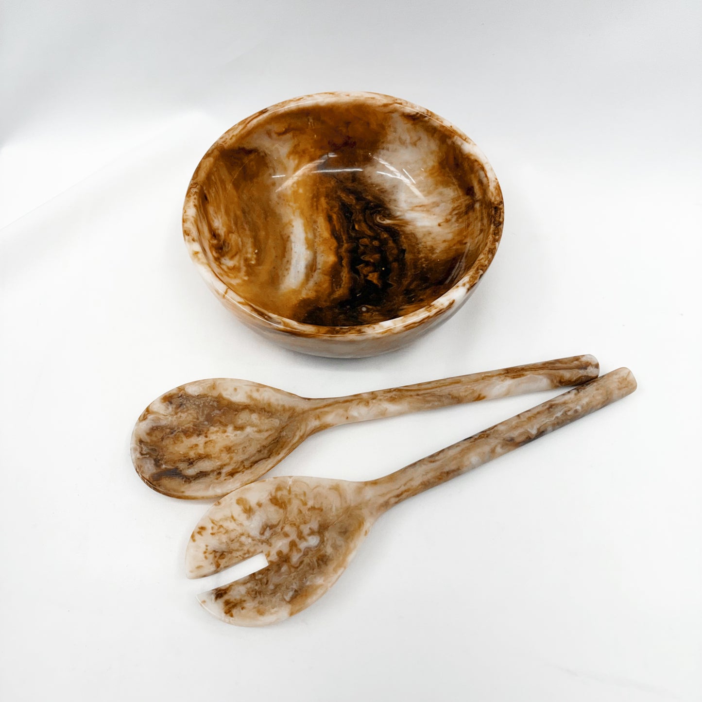 Resin Marbled Bowl | 19.5x6cm