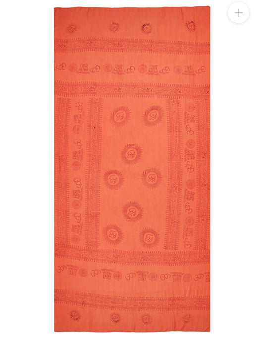 NAT VISCOSE OM SCARF/SARONG 100X195cm