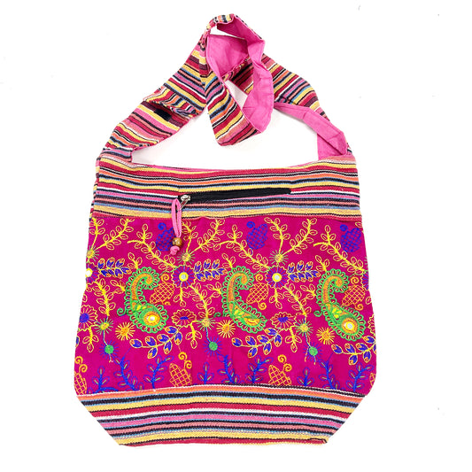 PINK PAISLEY MIRROR BAG