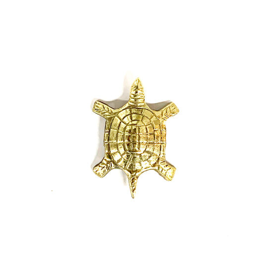 BRASS GOOD LUCK FENGSHUI (MAGIC SQUARE) TURTLE 6x5CM