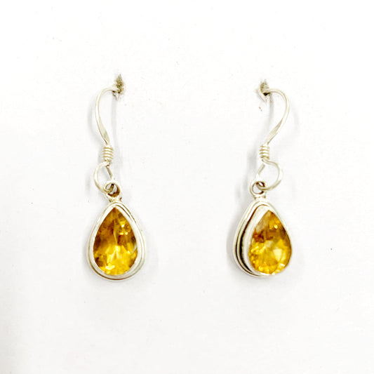 Citrine 925 Sterling Silver Earring