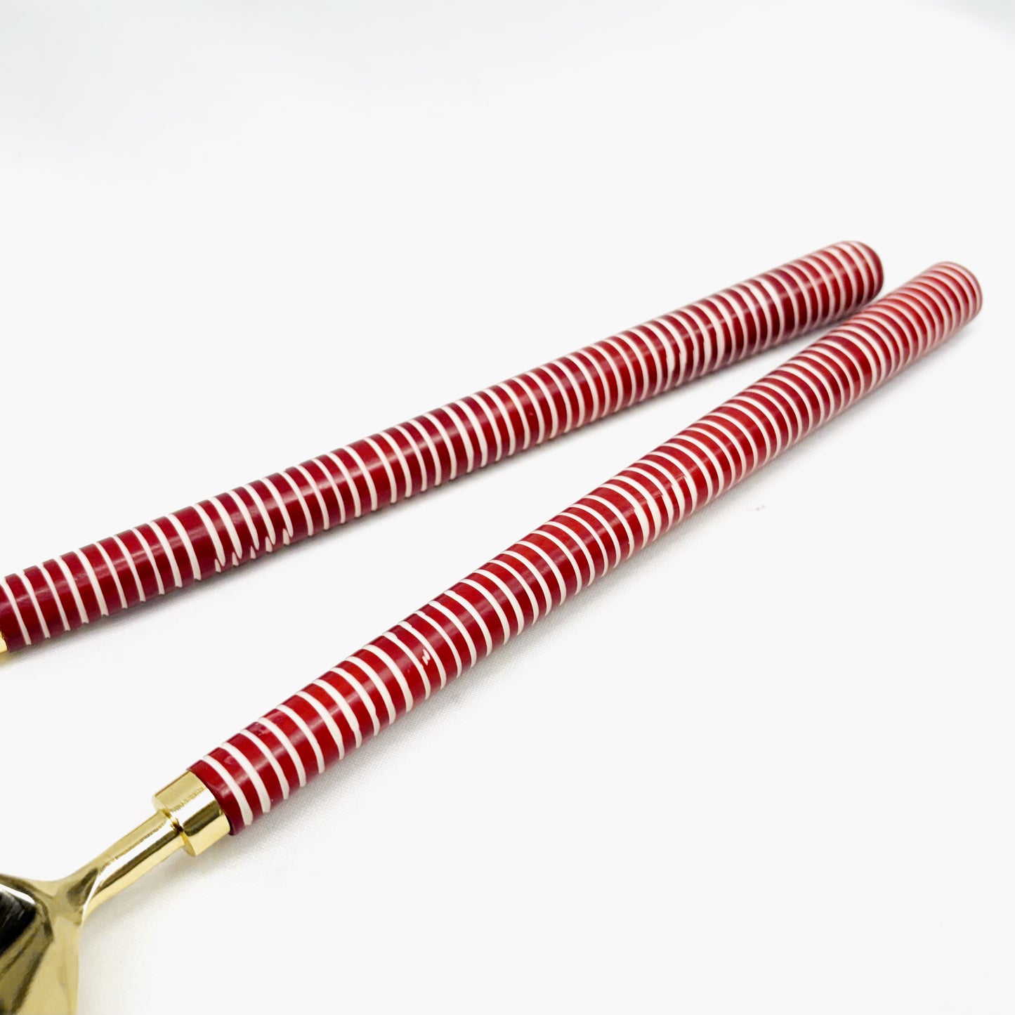 Stainless Steel Brass Shell Serving Spoons 34x8x2cm