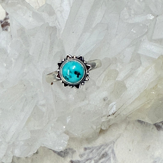 STERLING SILVER TURQUOISE RING