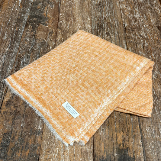 WOOL N CASHMERE BLEND SOFT SHAWLS DIAMOND WEAVE