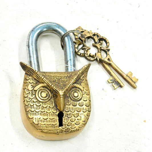 BRASS OWL LOCK