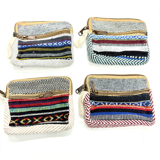 COTTON COIN PURSE 15x12CM